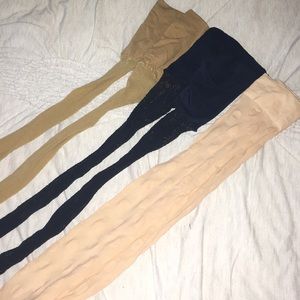 Set of 3 new thigh high stockings